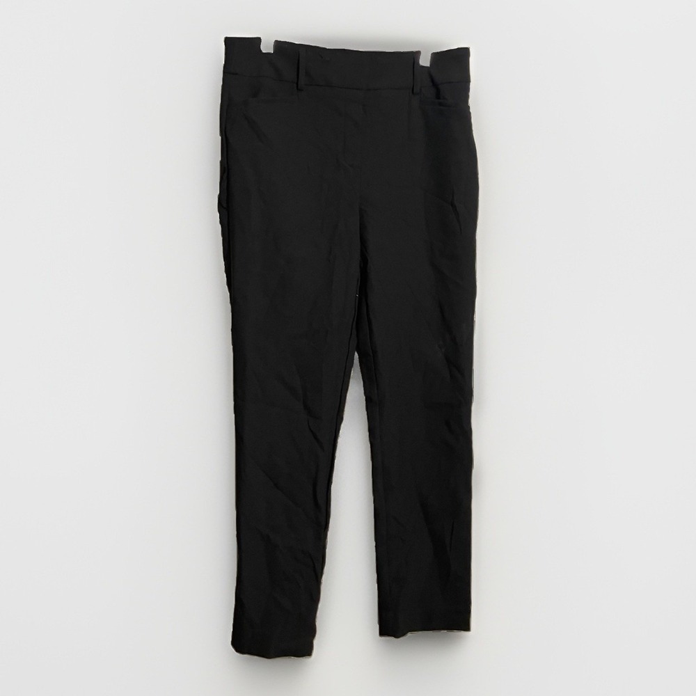 Rachel Zoe Womens Size 6 Black Straight Leg Trousers EUC Pockets Business Preppy